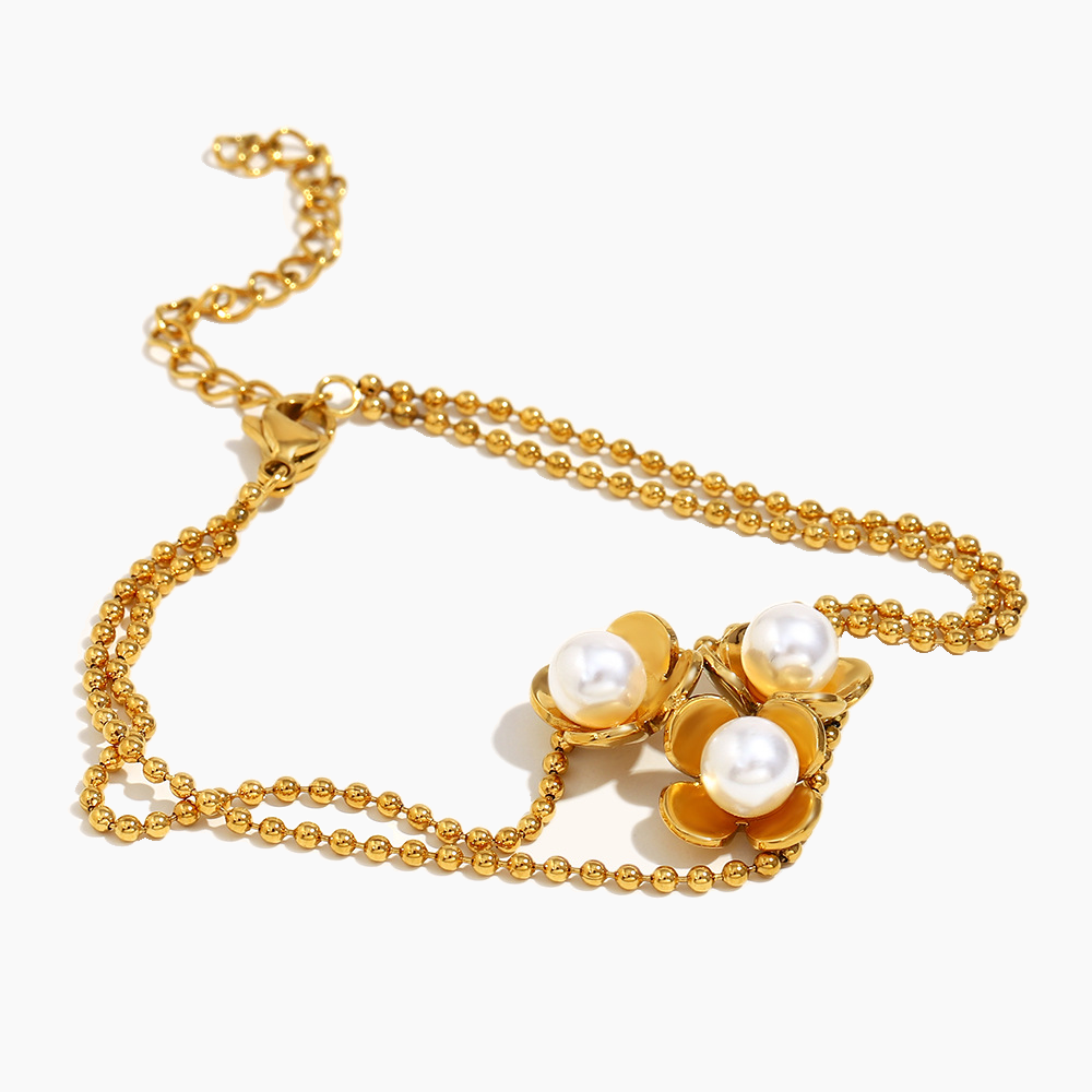 Elena Petal Pearl Bloom Bracelet