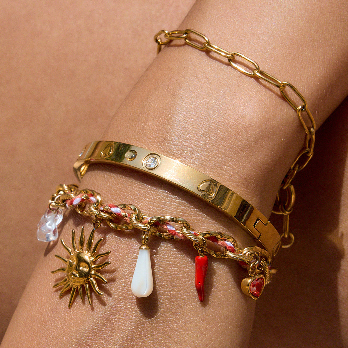 Elena Sunburst Fiesta Charm Bracelet