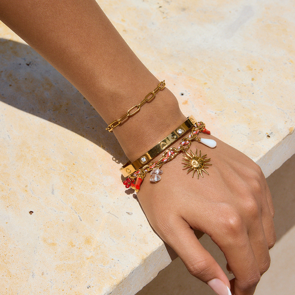 Elena Sunburst Fiesta Charm Bracelet