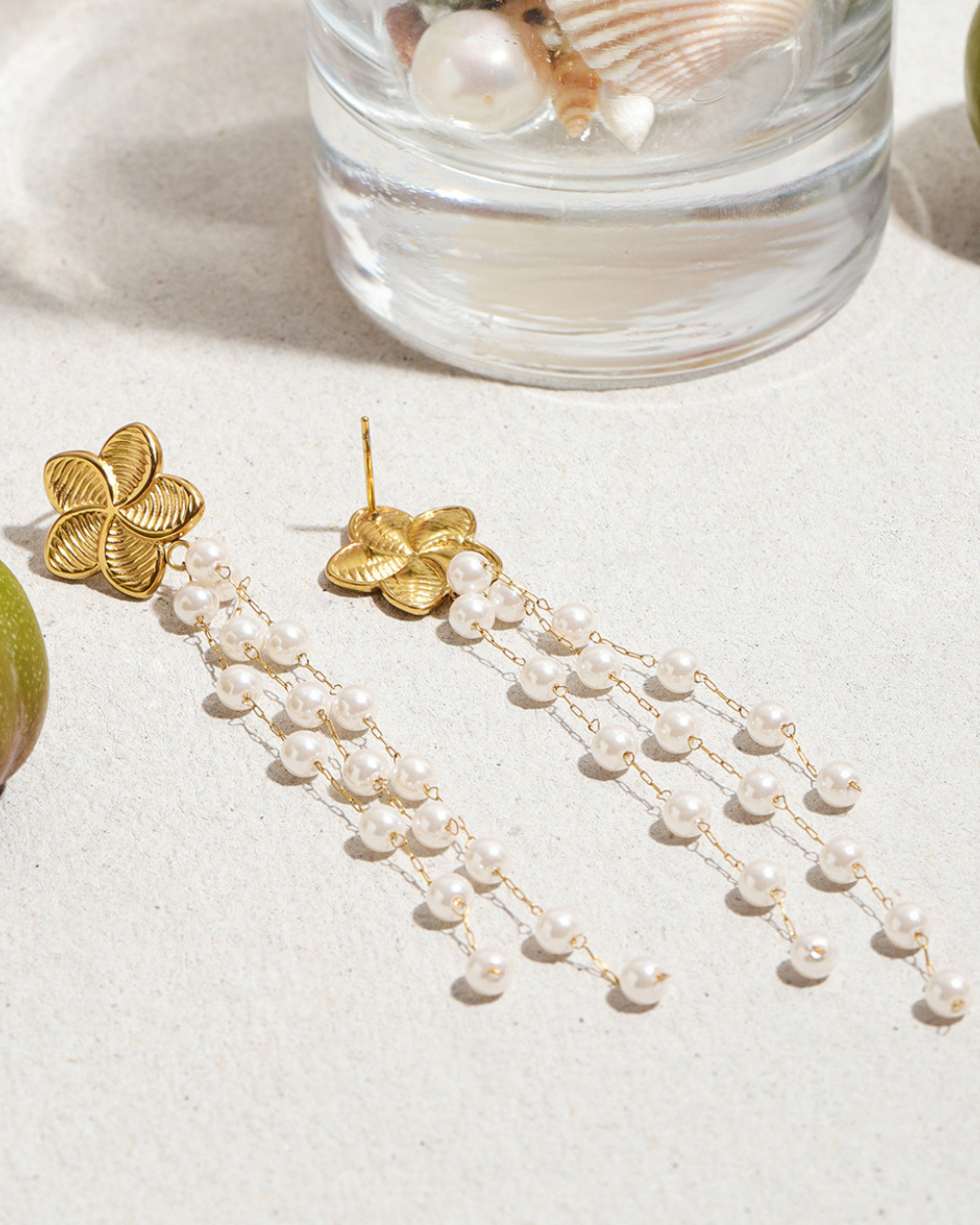 Elena Pearl Cascade Bloom Earrings