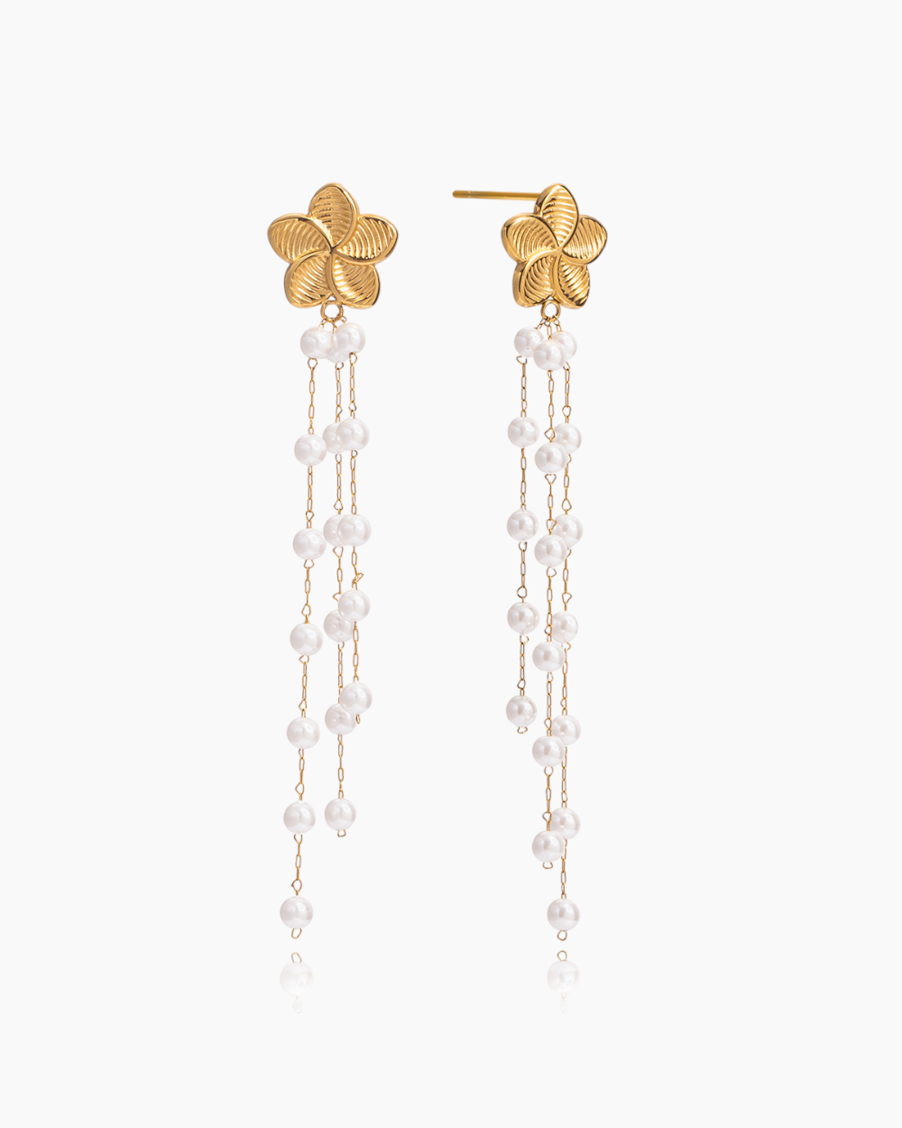 Elena Pearl Cascade Bloom Earrings