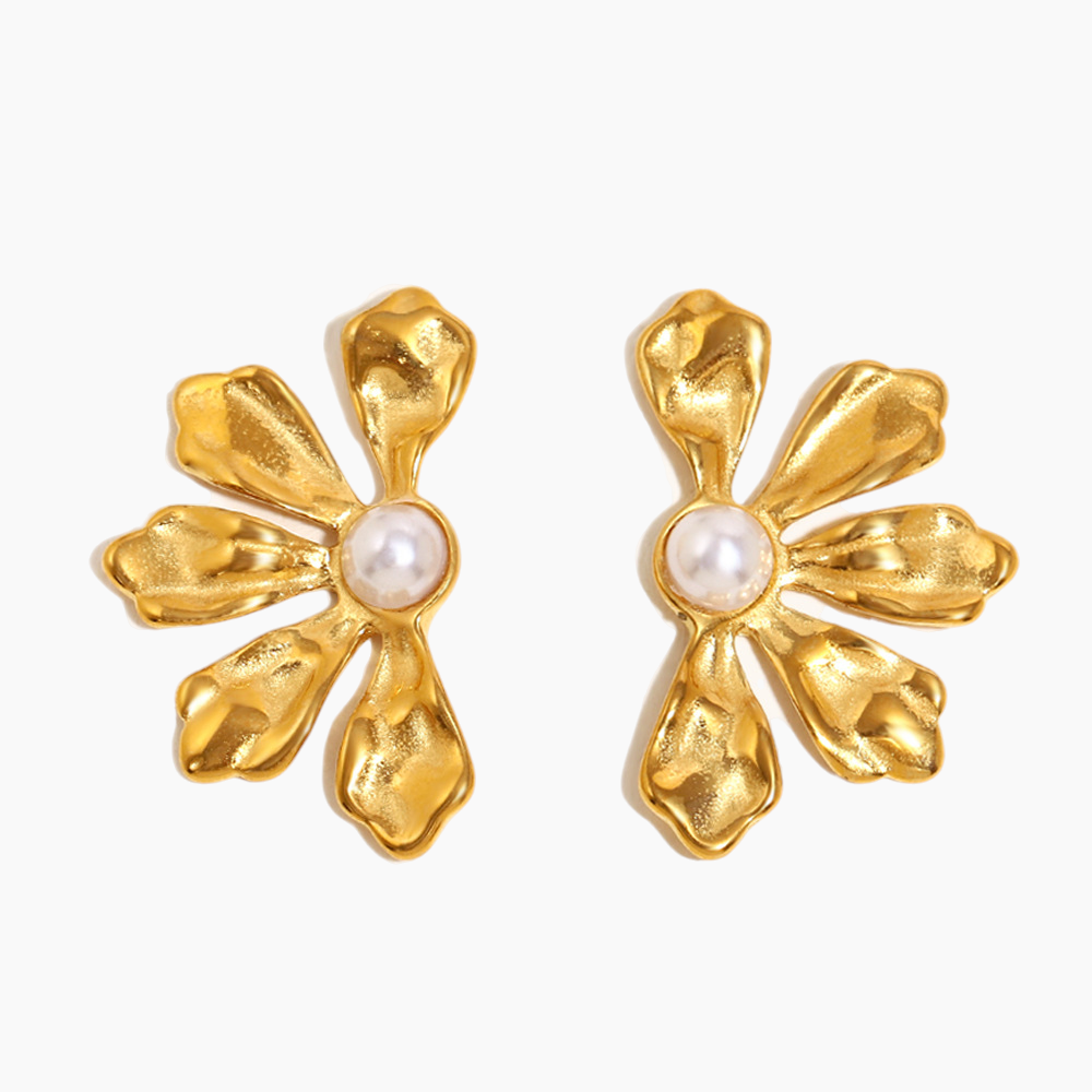 Elena Flora Pearl Bloom Earrings