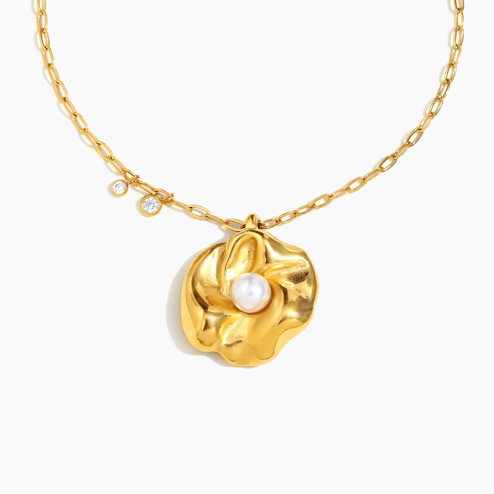 Elena Ocean Bloom Pearl Necklace