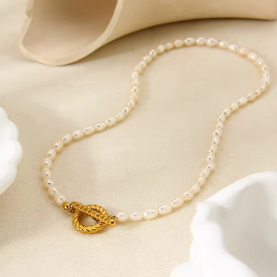 Elena Baroque Pearl Set 18K Gold