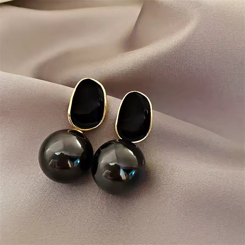 Elena Acrylic Pearl Dangle Earrings