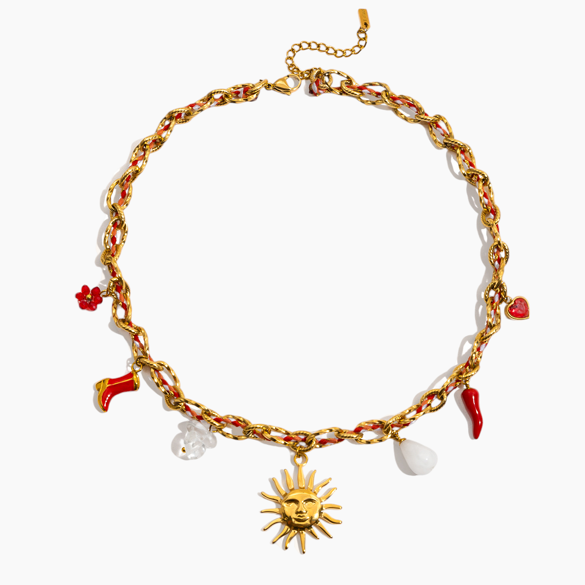 Elena Solar Charm Fiesta Necklace