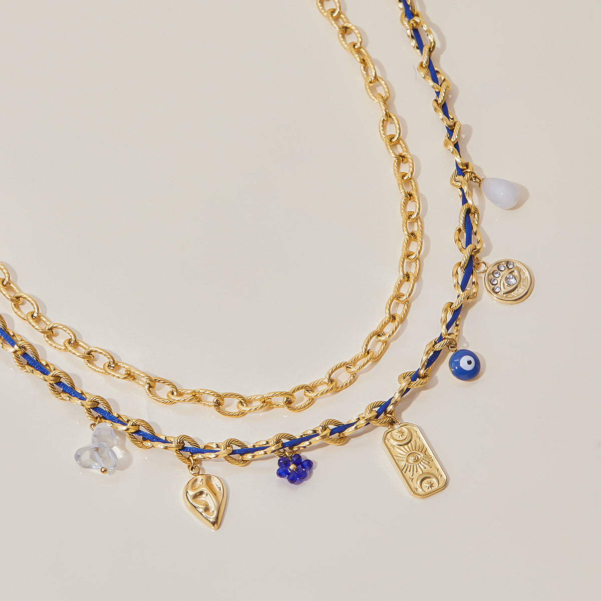 Elena Ocean Amulet Chain Necklace