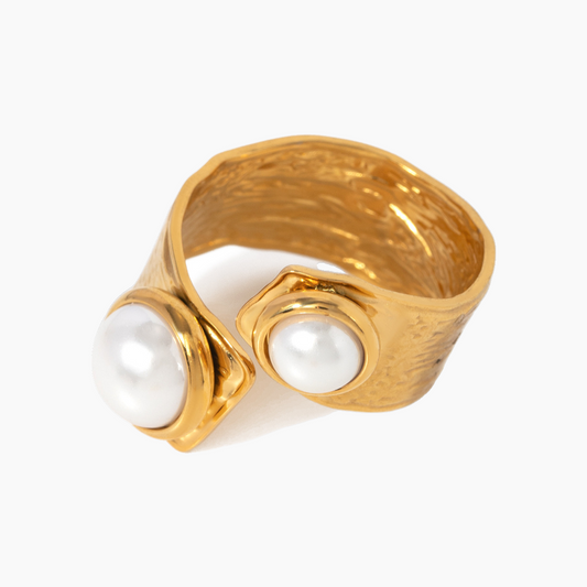 Elena Aurelia Twin Pearl Ring