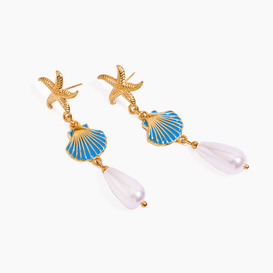 Elena Azure Shore Earrings