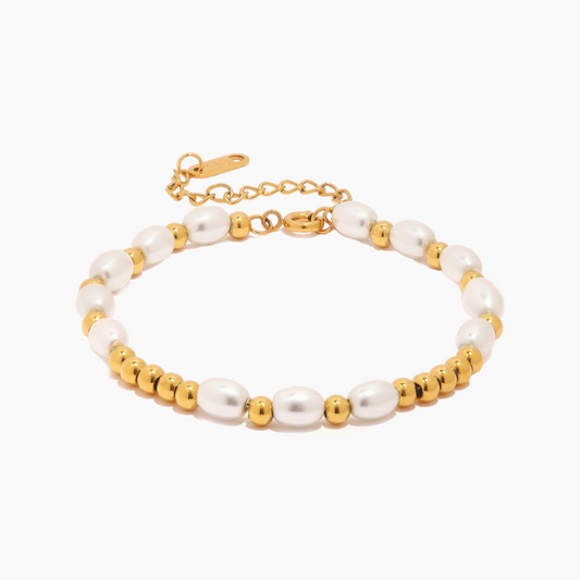 Elena Golden Pearl Harmony Bracelet