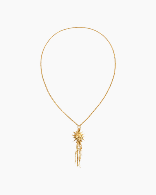 Elena Solar Radiance Tassel Necklace