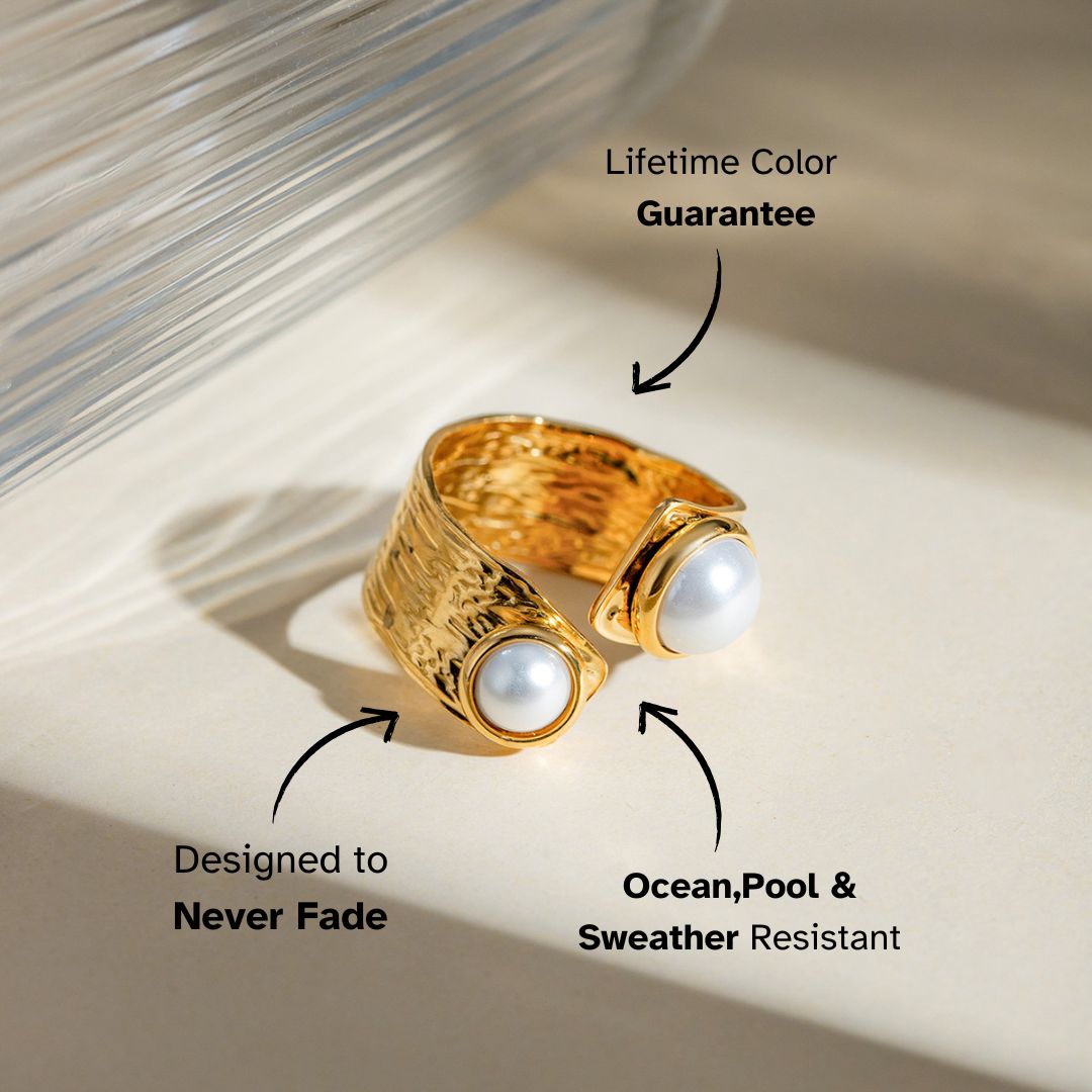 Elena Aurelia Twin Pearl Ring