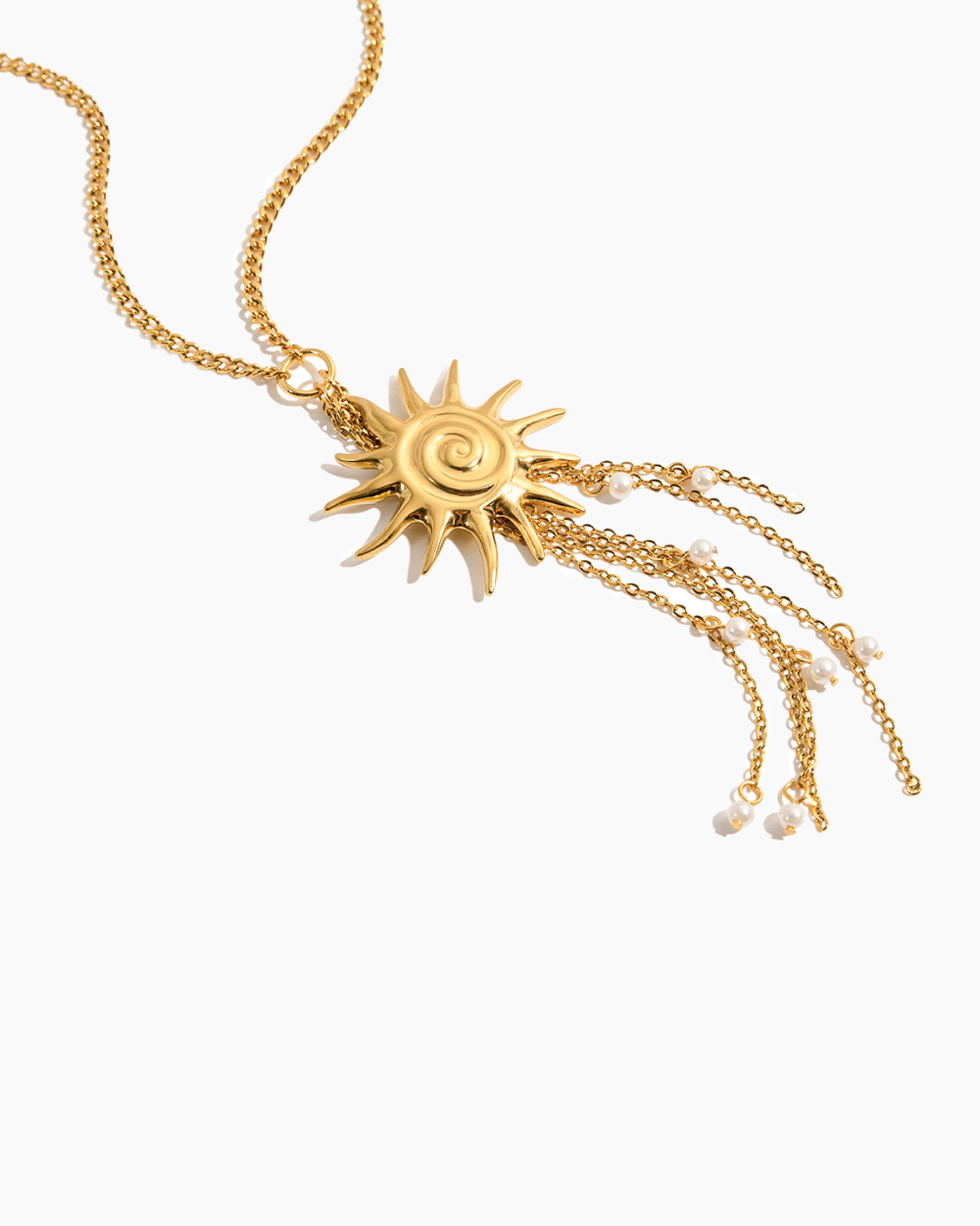 Elena Solar Radiance Tassel Necklace