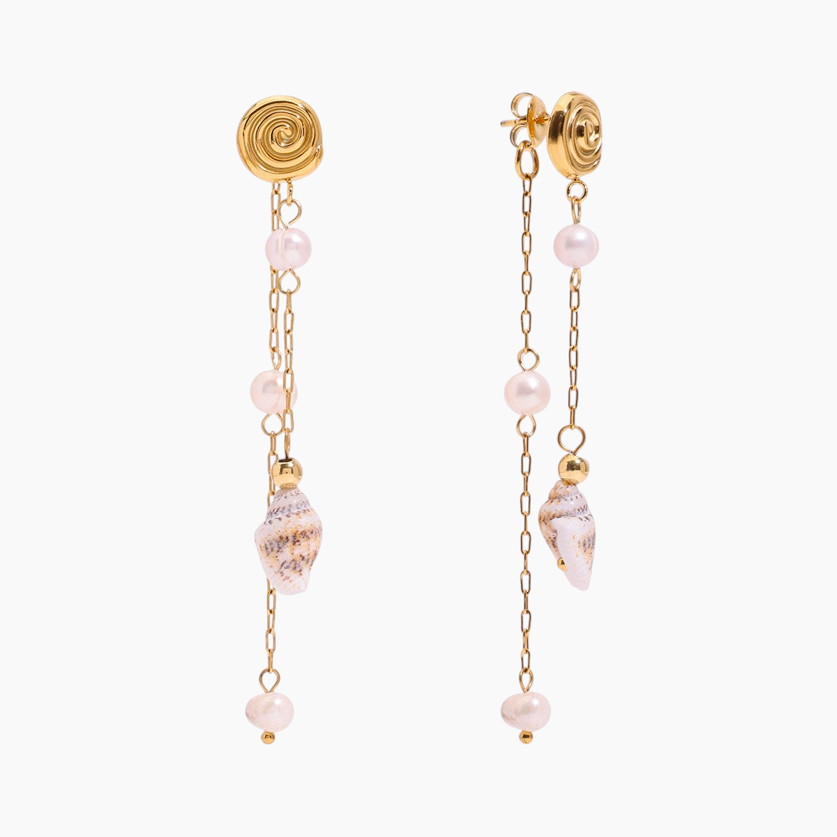 Elena Ocean Whisper Shell Drop Earrings