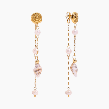Elena Ocean Whisper Shell Drop Earrings
