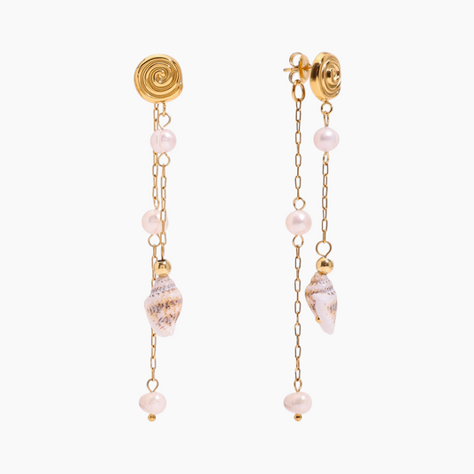 Elena Ocean Whisper Shell Drop Earrings