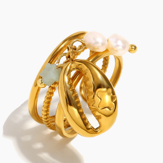 Elena  Celestial Tide Ring