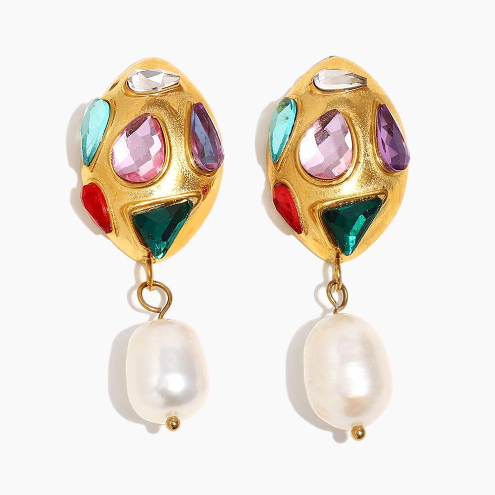 Elena Byzantine Dreams Gemstone & Pearl Earrings