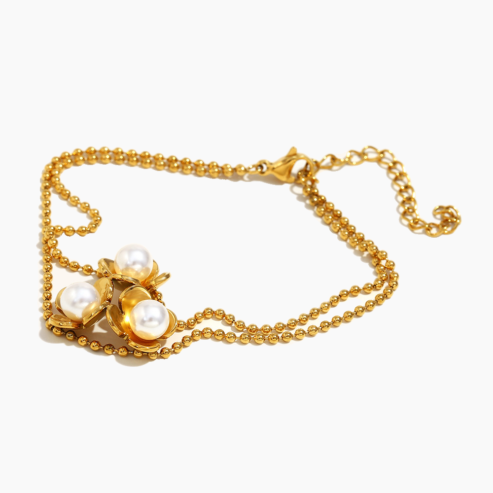 Elena Petal Pearl Bloom Bracelet