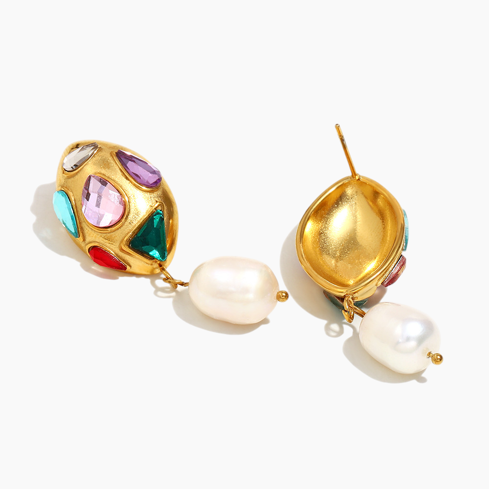 Elena Byzantine Dreams Gemstone & Pearl Earrings