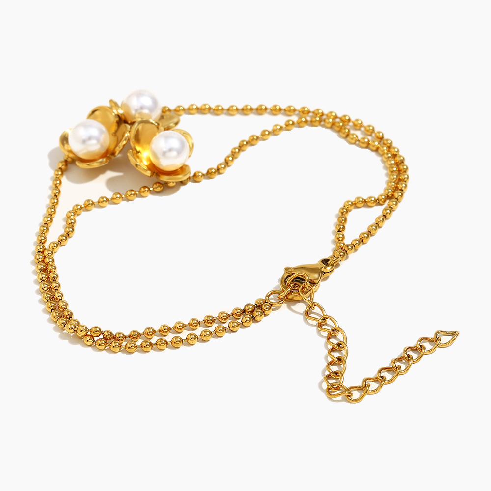 Elena Petal Pearl Bloom Bracelet