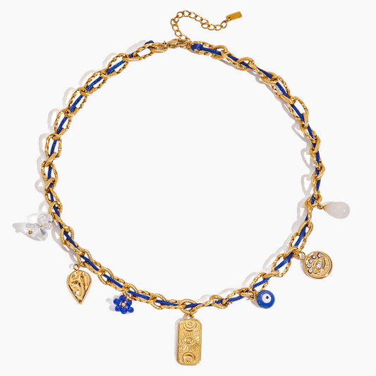 Elena Ocean Amulet Chain Necklace
