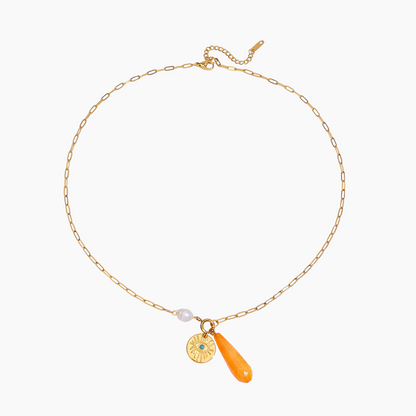 Elena Sunset Talisman Necklace