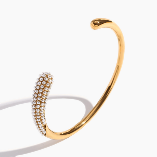 Elena Lustre Pearl Crest Cuff