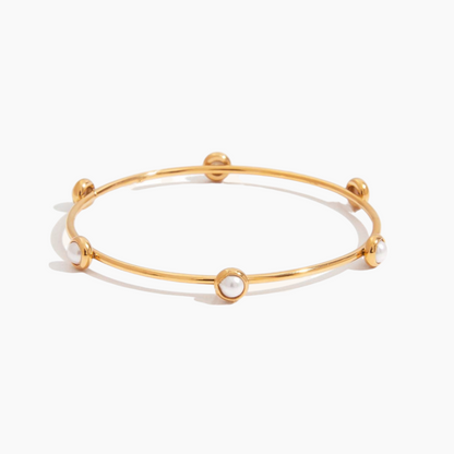 Elena Luna Dot Pearl Bangle