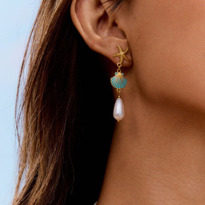 Elena Azure Shore Earrings