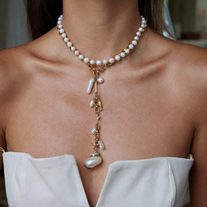Elena Ocean Drip Statement Necklace