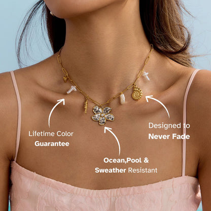 Elena Ocean Relic Charm Necklace