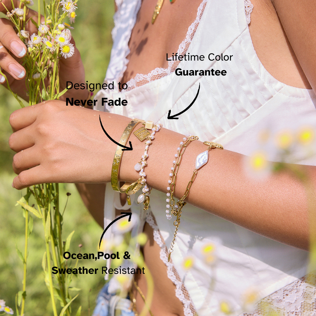 Elena Wanderlust Passport Charm Bracelet