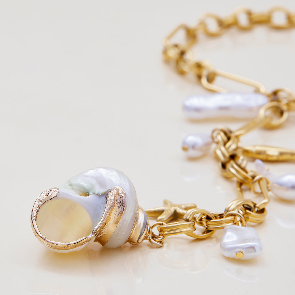 Elena Ocean Drip Statement Necklace