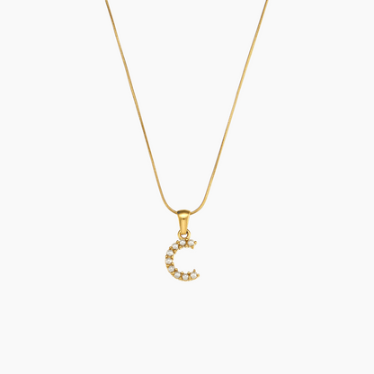 Elena Pearl Initial Pendant Necklace