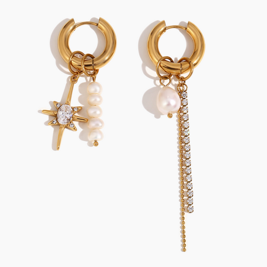 Elena Celestial Pearl Earrings
