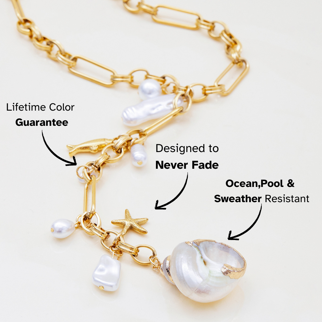 Elena Ocean Drip Statement Necklace