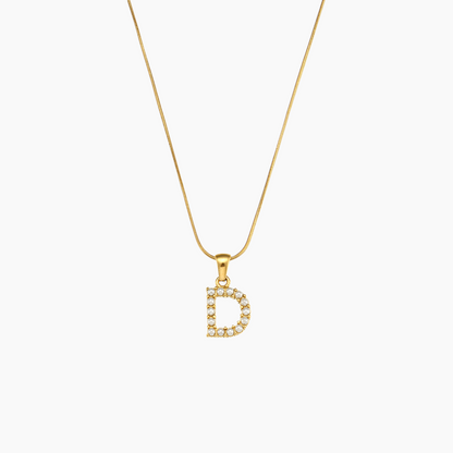 Elena Pearl Initial Pendant Necklace