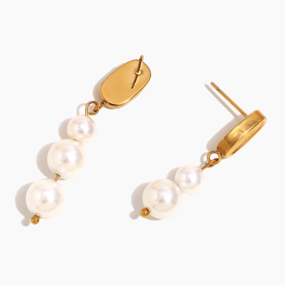 Elena Celeste Pearl Drop Earrings