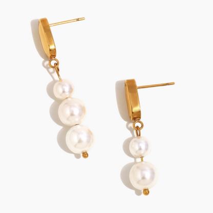 Elena Celeste Pearl Drop Earrings