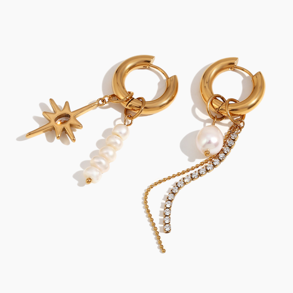 Elena Celestial Pearl Earrings