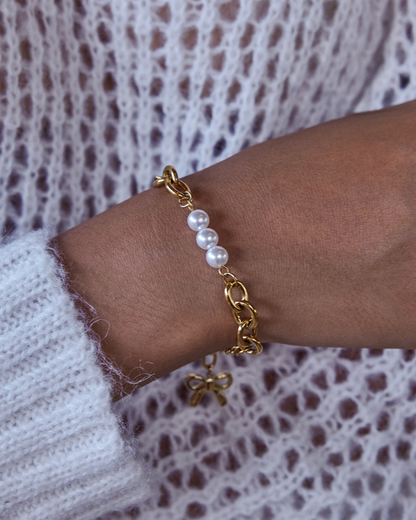 Elena Grace Bow Link Bracelet