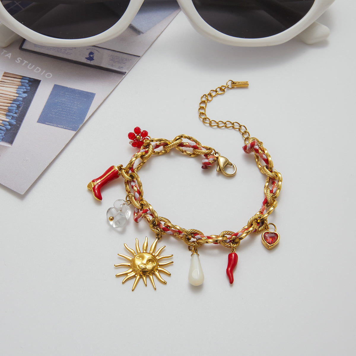 Elena Sunburst Fiesta Charm Bracelet