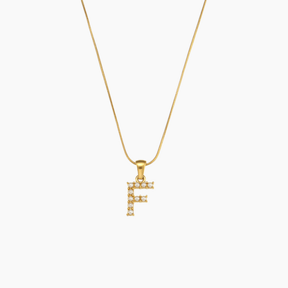Elena Pearl Initial Pendant Necklace