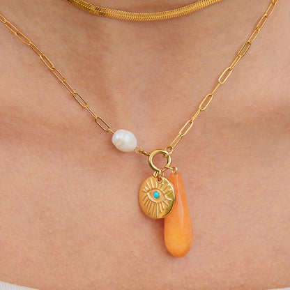 Elena Sunset Talisman Necklace