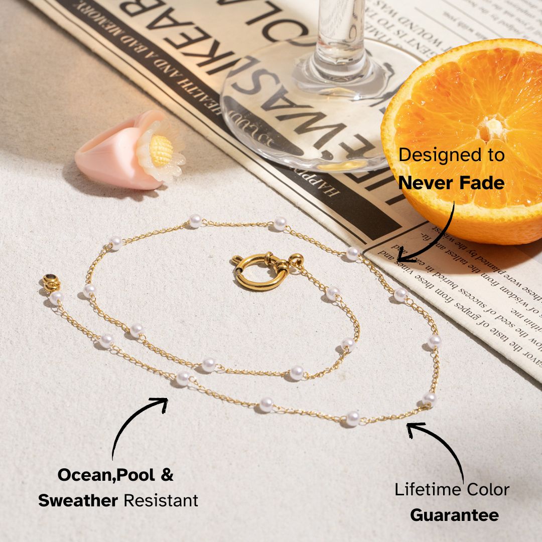 Elena Pearl Accent Loop Necklace