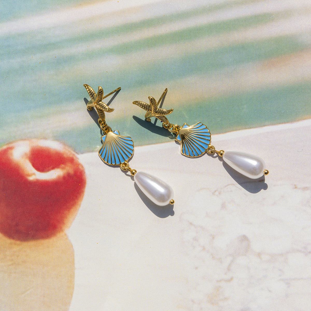 Elena Azure Shore Earrings