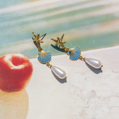 Elena Azure Shore Earrings