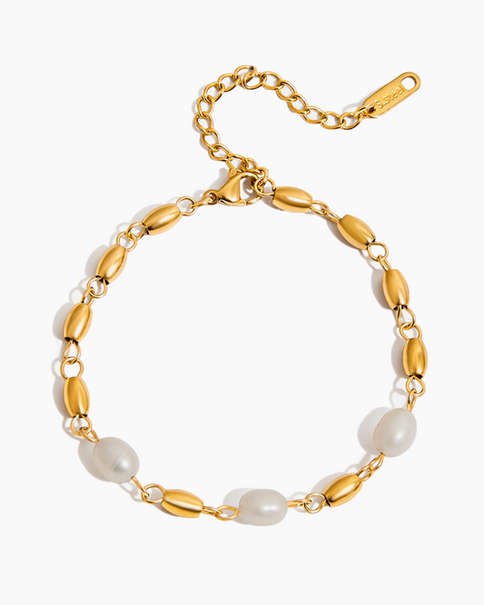 Elena Golden Pearl Drift Bracelet