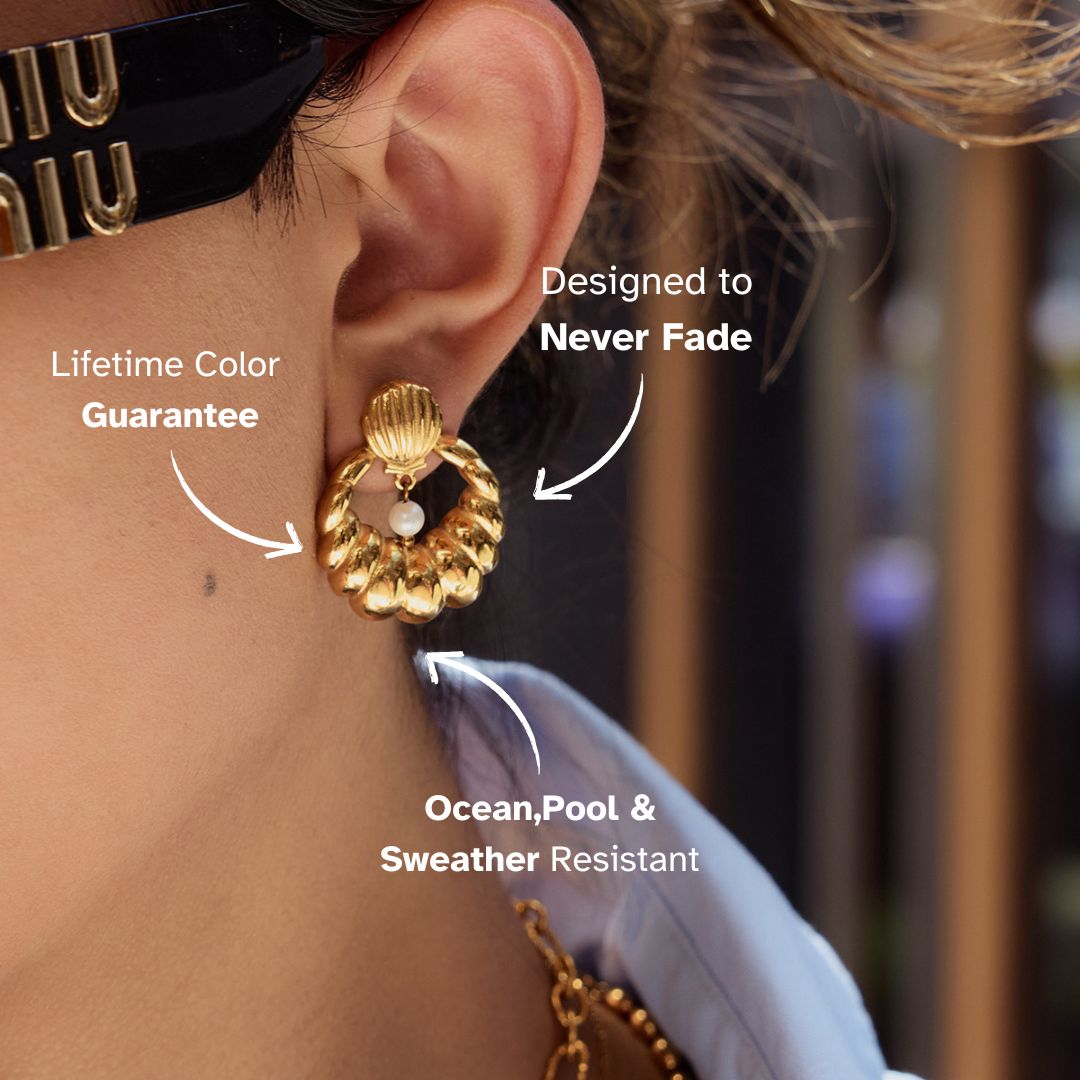 Elena Shellbloom Drop Earrings